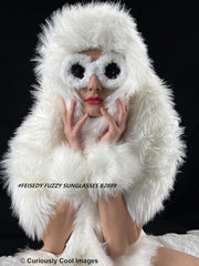 ÉÌƷͼƬ 53 | B09PN9V5N6 | FEISEDY Sunglasses Women Plush Fuzzy Soft Velvet Party Masquerade B2877