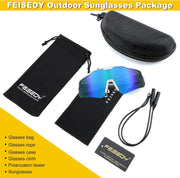 ÉÌƷͼƬ 8 | B0CHHX6DXG | FEISEDY Polarized Youth Sports Sunglasses Teens Cycling Sunglasses Kids Sport Baseball Glasses for Boys Girls Age8-16 B0032