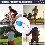 ÉÌƷͼƬ 7 | B0DK3GLVV6 | FEISEDY Cycling Glasses Sports Sunglasses for Men Women, Lightweight TR90 Frame UV400 MTB Running Fishing Baseball B0224