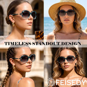 ÉÌƷͼƬ 10 | B0H8N71P98 | FEISEDY Fashion Polarized Sunglasses for Women Butterfly UV400 B0424