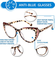 ÉÌƷͼƬ 26 | B0CGNLZQFZ | FEISEDY Women Cateye Blue Light Blocking Glasses Fake Nerd Clear Computer Eyewear TR Fashion Frame B0040