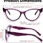商品图片 20 | B0D56HXLGF | FEISEDY Blue Light Blocking Glasses Women Vintage Cat Eye Frame Anti Fatigue B0169