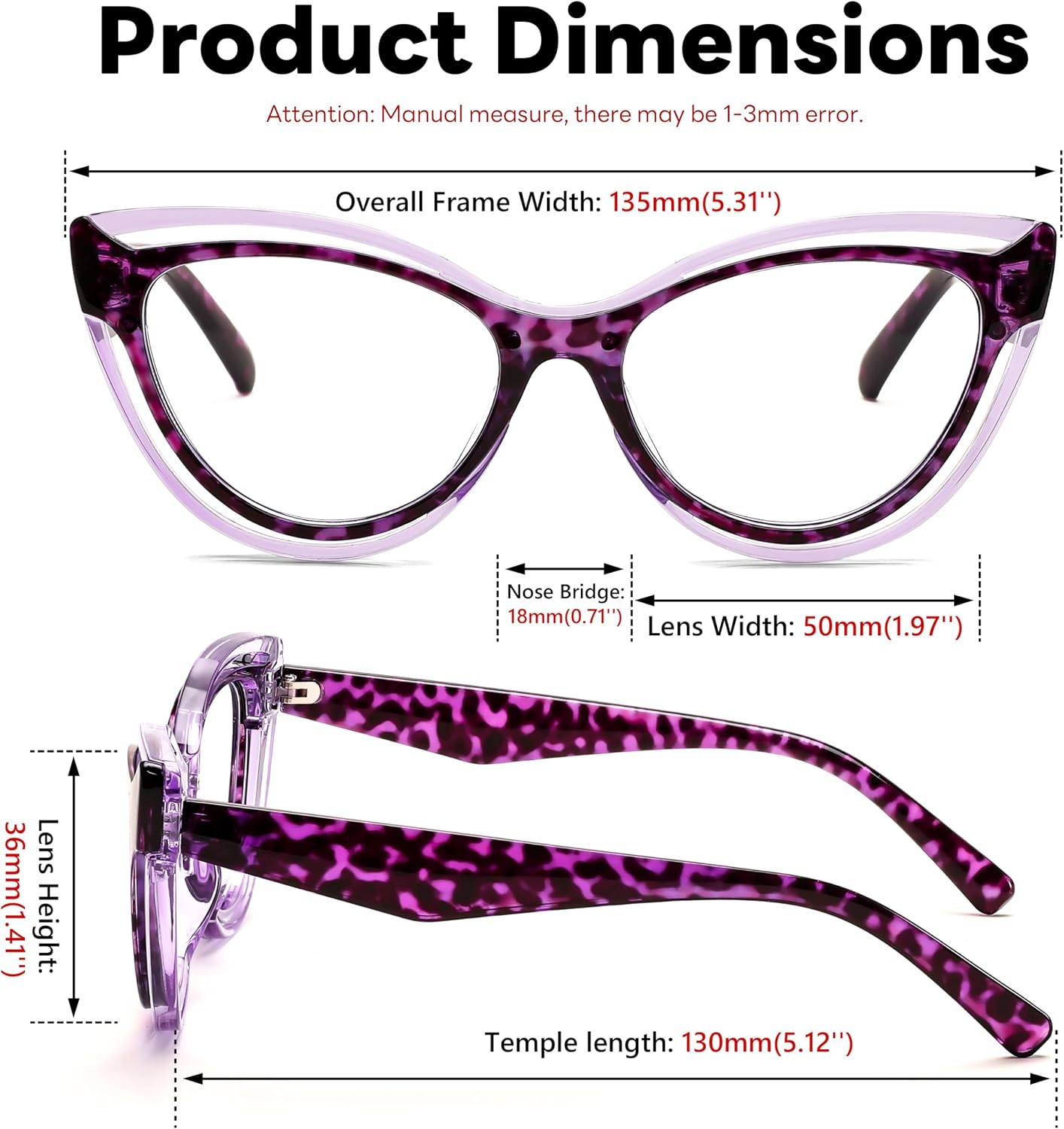 商品图片 20 | B0D56HXLGF | FEISEDY Blue Light Blocking Glasses Women Vintage Cat Eye Frame Anti Fatigue B0169