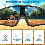 ÉÌƷͼƬ 3 | B0D78XVKSX | FEISEDY Polarized Cycling Glasses Sports Sunglasses, UV400 Protection Baseball Running Glasses for Men Women Youth B0180
