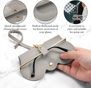 ÉÌƷͼƬ 20 | B0CFPRPTDG | FEISEDY 2Pack Soft Leather Sunglass Bag, Portable Holder Eyeglasses Case