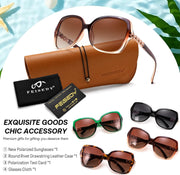 ÉÌƷͼƬ 13 | B0H8N95LQC | FEISEDY Retro Polarized Sunglasses for Women Chunky Square Frame B0464