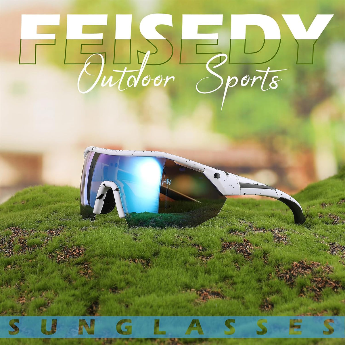 ÉÌƷͼƬ 33 | B0CNCBXTDV | FEISEDY Polarized Sunglasses Baseball Lightweight Frame Men Women Sports Cycling Sun Glasses for MTB UV400 Protection B0056