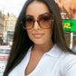 商品图片 6 | B08HVPGJW5 | FEISEDY Sunglasses Womens Trendy, Oversized Square Shades, Pearl Inlay Cat Eye Frame UV400 Protection B2625