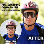 ÉÌƷͼƬ 25 | B0DFMBL68F | FEISEDY Photochromic Sports Sunglasses for Men Women Night Vision Cycling Driving Running Glasses B0233