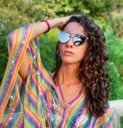 ÉÌƷͼƬ 4 | B01MEHLOJ8 | FEISEDY Cat Eye Fashion Metal Frame Mirrored Flat Lenses Women Sunglasses B2206