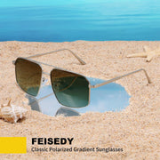 ÉÌƷͼƬ 24 | B0GQY2S7JF | FEISEDY Vintage Polarized Aviator Sunglasses Men Women Classic American Gradient Lens UV400 Protection B0273