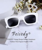 ÉÌƷͼƬ 29 | B07MNGNLNT | FEISEDY Classic Women Sunglasses Fashion Thick Square Sun Glasses B2471