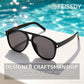 商品图片 33 | B0GXMV1N2N | FEISEDY Retro Aviator Sunglasses for Women Men Square Sunnies 70s Pilot Style Lightweight UV400 Shades B0421