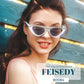 商品图片 14 | B0BZ7YMM4F | FEISEDY Oversized Women Cat Eye Rhinestone Sunglasses Costume Party B2360