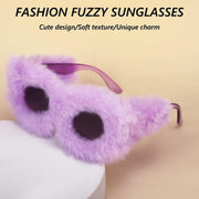 ÉÌƷͼƬ 39 | B09PN9V5N6 | FEISEDY Sunglasses Women Plush Fuzzy Soft Velvet Party Masquerade B2877