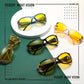 商品图片 21 | B081YY5RM3 | FEISEDY Classic Womens Night Glasses Driving Anti Glare Wrap Around Yellow Sunglasses B2548