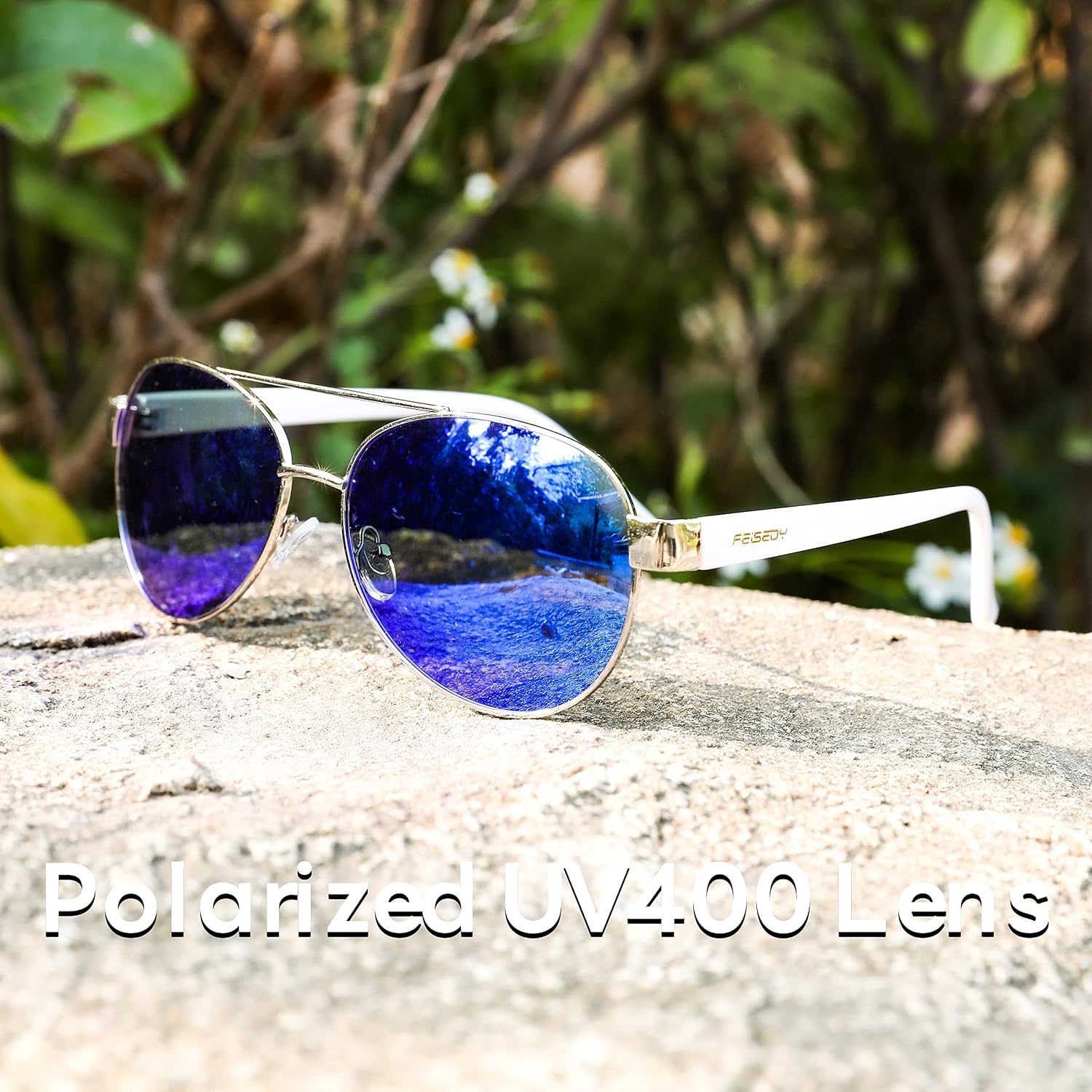 商品图片 5 | B0BXXC6Y74 | FEISEDY Classic Aviator Sunglasses for Women Pilot Polarized Sunglasses Men UV400 Protection for Driving Fishing Golf B4109