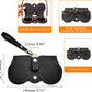商品图片 24 | B0CFPPR4K1 | FEISEDY 2Pack Soft Leather Sunglass Bag, Portable Holder Eyeglasses Case | Lightweight Portable Design, With Button Clip Wrist Strap for Travel Daily Use B0049