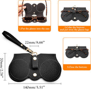 ÉÌƷͼƬ 4 | B0CFPRPTDG | FEISEDY 2Pack Soft Leather Sunglass Bag, Portable Holder Eyeglasses Case