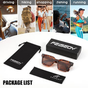ÉÌƷͼƬ 24 | B0C9J9VMJL | FEISEDY Sunglasses Men Women Polarized, Chunky Square Thick Frame, Rectangle UV400 Shade Sun Glasses B2396