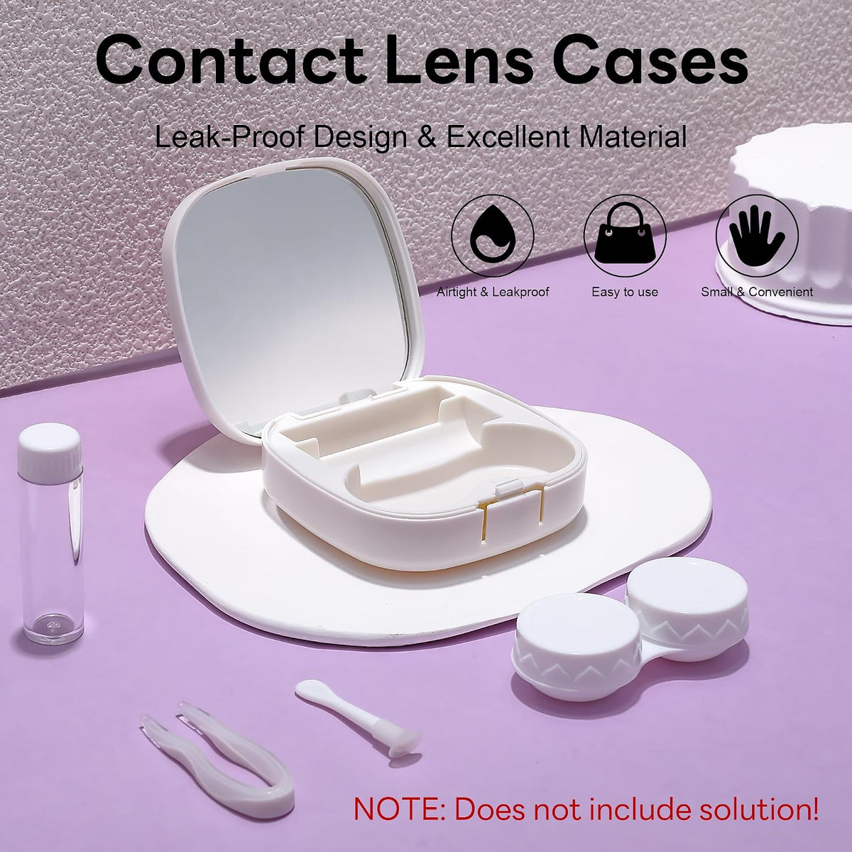商品图片 21 | B0CND2TZC4 | FEISEDY Portable Cute Contact Lens Case Remover Tool With Mirror Tweezers Kit for Women and Girl B0081