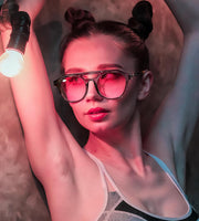 ÉÌƷͼƬ 10 | B0CHBBJ1H1 | FEISEDY Retro Square Aviator Sunglasses Womens Mens Trendy 70s Vintage Stylish Frame UV400 Sun Glasses B0051