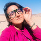 商品图片 45 | B0C6ZZXZ3F | FEISEDY Blue Light Glasses for Women Men Oversized Pilot Lightweight B2866