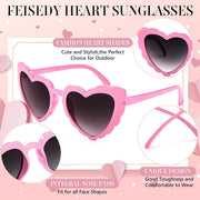 ÉÌƷͼƬ 19 | B0B8R3G4T8 | FEISEDY Love Heart Shaped Sunglasses for Women Trendy Retro Cat Eye Mod Style Stylish Glasses B2336