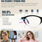商品图片 3 | B0GV3QRRGW | FEISEDY Oval Cat Eye Blue Light Blocking Glasses for Women Clear Lens B0395