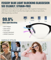 ÉÌƷͼƬ 3 | B0GV3QRRGW | FEISEDY Oval Cat Eye Blue Light Blocking Glasses for Women Clear Lens B0395