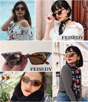 ÉÌƷͼƬ 42 | B079KYQYT3 | FEISEDY Small Cat Eye Sunglasses Vintage Square Shade Women Eyewear B2291