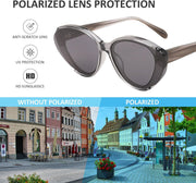 ÉÌƷͼƬ 23 | B0D6YJVTMS | FEISEDY Retro Polarized Cat Eye Sunglasses Women Trendy Mirrored Classic Designer Sunglasses UV Protection B0197