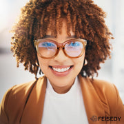 ÉÌƷͼƬ 21 | B0DSP9ZRGV | FEISEDY Retro Blue Light Glasses for Women Men, Thick Square Glasses Blue Light Blocking, Anti Glare Digital &Eyestrain B0278