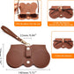 商品图片 3 | B0CFPPR4K1 | FEISEDY 2Pack Soft Leather Sunglass Bag, Portable Holder Eyeglasses Case | Lightweight Portable Design, With Button Clip Wrist Strap for Travel Daily Use B0049