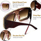 商品图片 12 | B09YHJ846J | FEISEDY Square Diamond Sunglasses for Women Retro Fashion Shiny Rhinestone Sun Glasses B2916