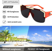 ÉÌƷͼƬ 28 | B09L4V27YS | FEISEDY Square Oversized Sunglasses for Men Women Flat Top B2765