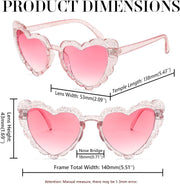 ÉÌƷͼƬ 28 | B0B8R3G4T8 | FEISEDY Love Heart Shaped Sunglasses for Women Trendy Retro Cat Eye Mod Style Stylish Glasses B2336