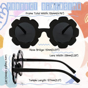 ÉÌƷͼƬ 2 | B0B56MHCN1 | FEISEDY 2 Pack Flower Sunglasses Toddler Beach Party Holiday Round Cute Sun Glasses B2315