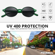 ÉÌƷͼƬ 19 | B0DTHVTKB5 | FEISEDY Retro Oval Sunglasses for Women 90s Narrow Round Lightweight Shades Y2k Trendy Sunnies B1171