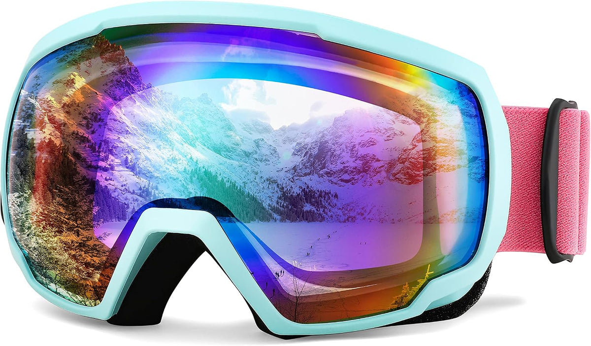Revogreen Vlt 43% | B0BGPVZLS9 | FEISEDY Ski Goggles, OTG Snow Sport Goggles for Adult Youth, Anti-Fog UV400 Protection Bendable Dual-Lenses B2961