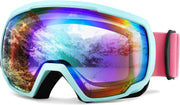 Revogreen Vlt 43% | B0BGPVZLS9 | FEISEDY Ski Goggles, OTG Snow Sport Goggles for Adult Youth, Anti-Fog UV400 Protection Bendable Dual-Lenses B2961