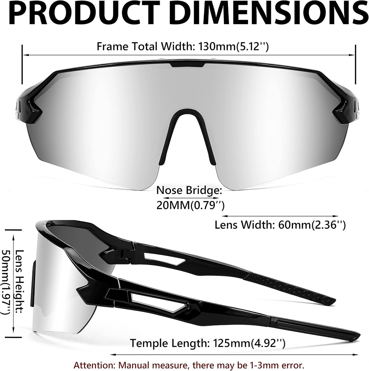 ÉÌƷͼƬ 29 | B0BQLPB8JV | FEISEDY Sports Sunglasses for Men and Women, UV400 Protection Outdoor Cycling Driving Fishing Glasses B2987