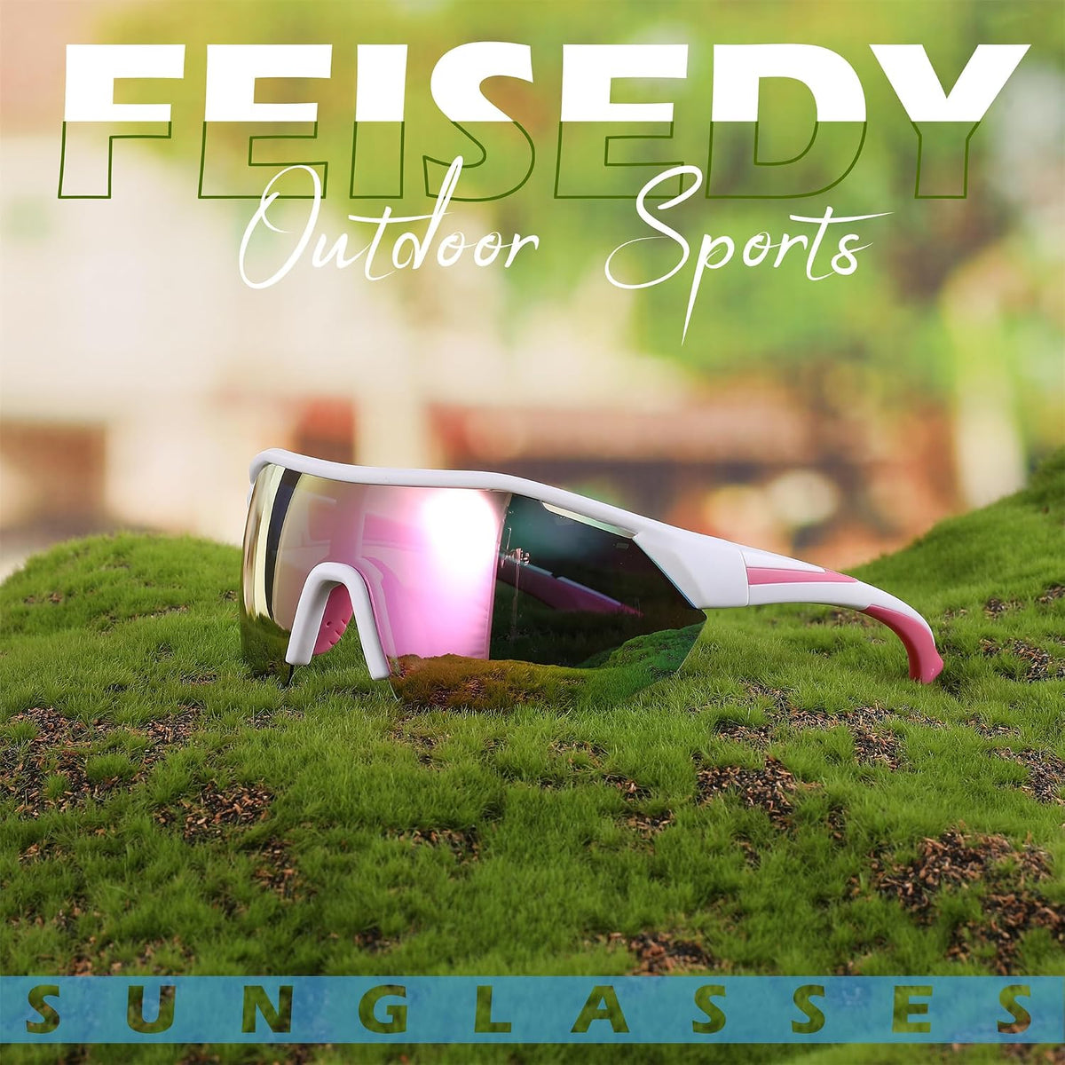 ÉÌƷͼƬ 19 | B0CNCBXTDV | FEISEDY Polarized Sunglasses Baseball Lightweight Frame Men Women Sports Cycling Sun Glasses for MTB UV400 Protection B0056