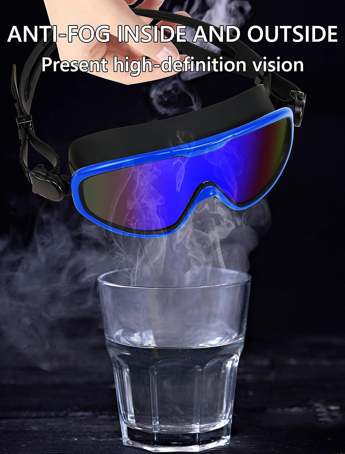 商品图片 12 | B0BWF3RZK7 | FEISEDY Swim Goggles No Leaking Anti-Fog Pool Goggles Swimming Goggles Adult Men Women Youth, 180° Clear Vision UV400 B2389