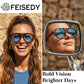 商品图片 14 | B0H1WK6BZT | FEISEDY Retro Aviator Polarized Sunglasses Men Women Trendy Square B0433