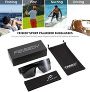 ÉÌƷͼƬ 25 | B0D4Y6RY37 | FEISEDY Sunglasses Men Women, Big Oversized Square Frame,UV400 Mirrored Sun Glasses, Cycling Driving Fishing Hiking B0064
