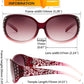 商品图片 47 | B0FZT6D16L | FEISEDY Women's Polarized Sunglasses Wrap Around Rhinestone Design Fashion Sunnies UV400 Protection B1091