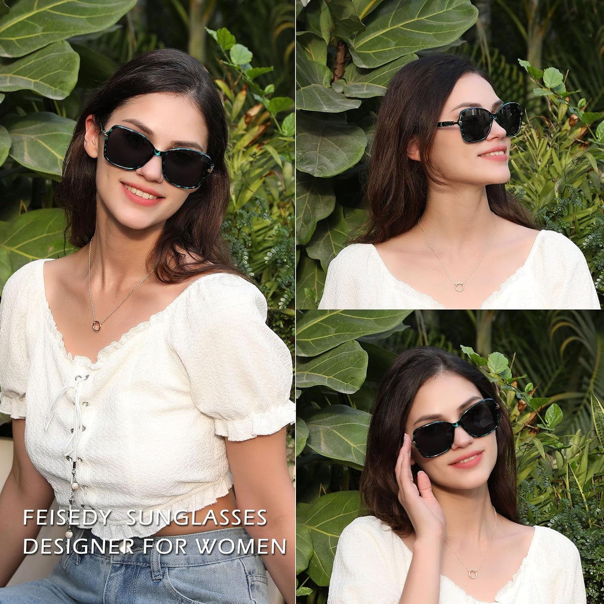 ÉÌƷͼƬ 48 | B09KC567VY | FEISEDY Womens Polarized Sunglasses UV400 Anti Glare Fashion Shades
