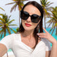 商品图片 28 | B0871BKMTN | FEISEDY Oversized Polarized Sunglasses - UV400 Protection, Square Fashion Sun Glasses for Outdoor & Daily B2600