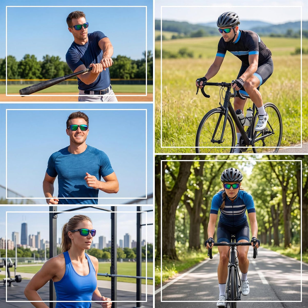 ÉÌƷͼƬ 25 | B0GZTNR5BZ | FEISEDY Sport Sunglasses Polarized UV400 Protection for Men Women B1389